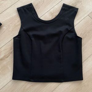 ABS Black Crop Top